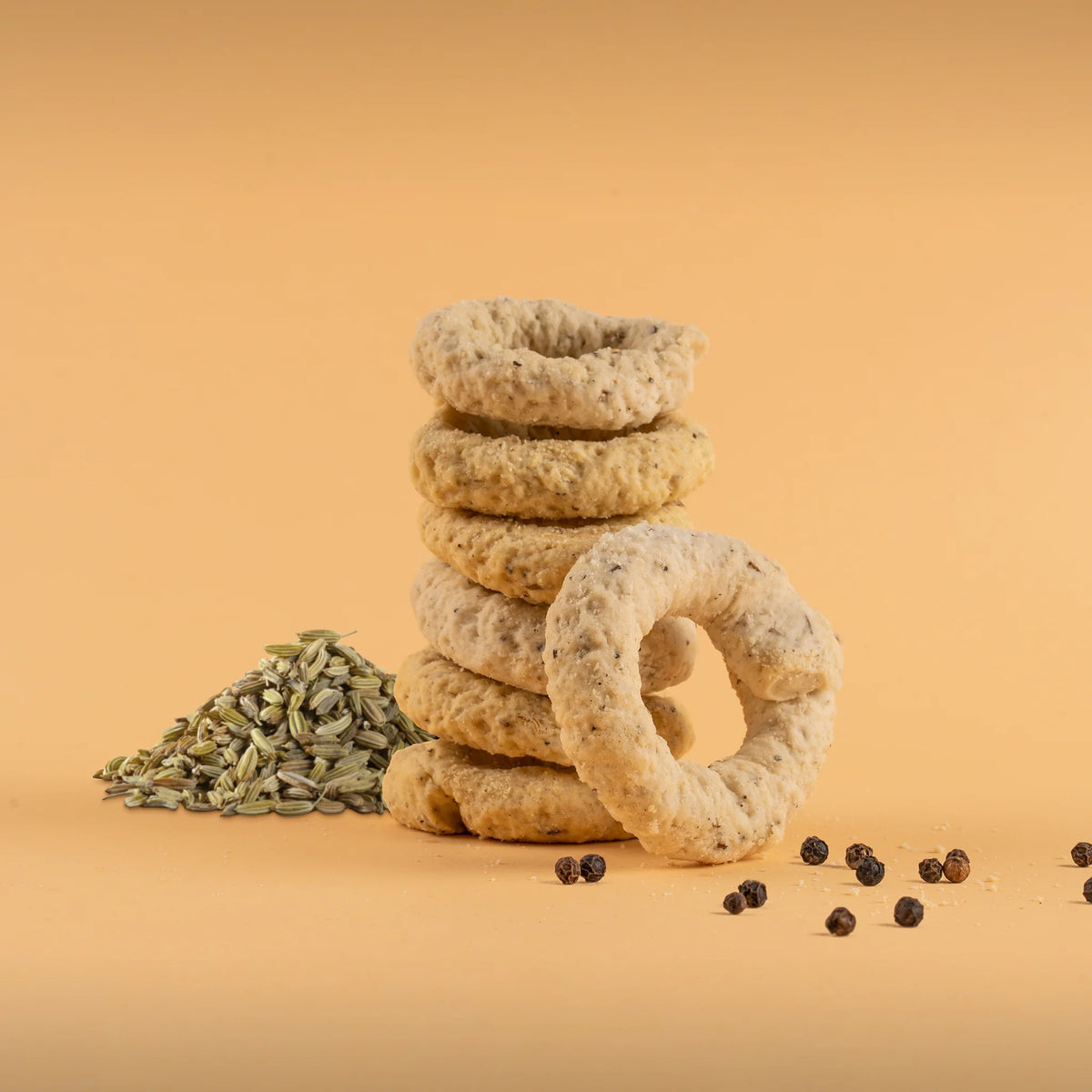 Taralli con Semi di Finocchio (con Pepe)